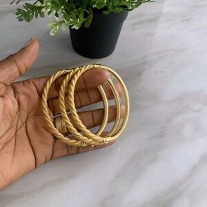 Gold plated bangle set